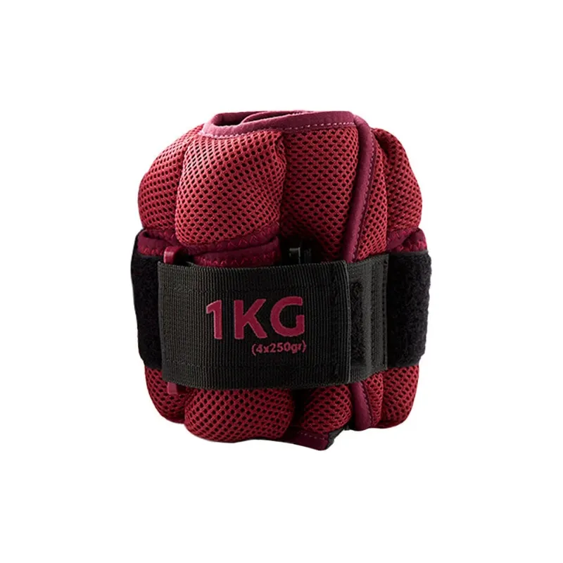 Утяжелитель для запястий и лодыжек Decathlon Twin-Pack по 1 кг (Burgundy) - 2