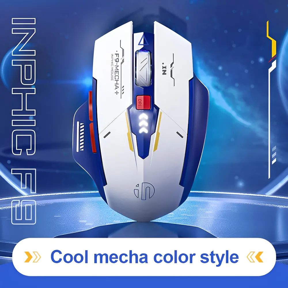 inphic® F9 White (Wireless Mouse Supports 2.4G |