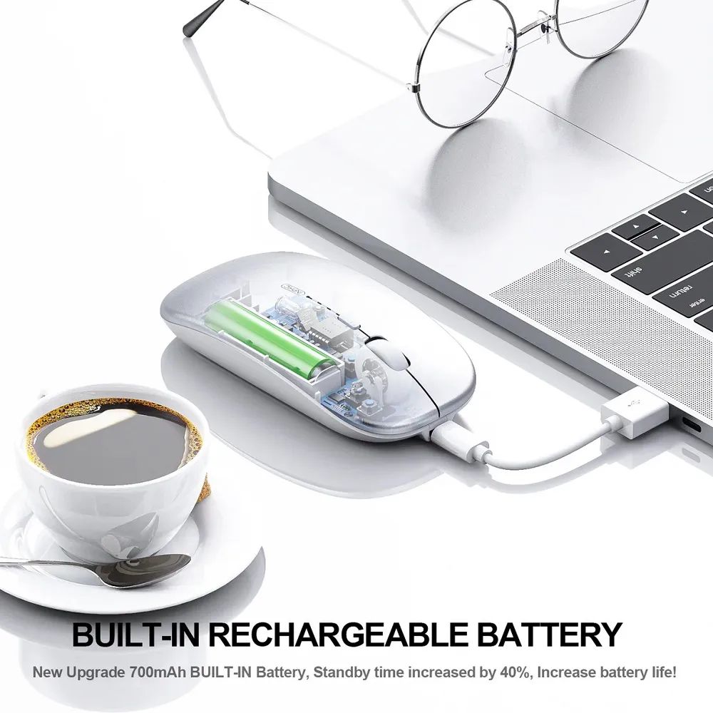 inphic® M1Pro Ultra Slim (Ultrathin 2.4G and Bluetooth Mouse