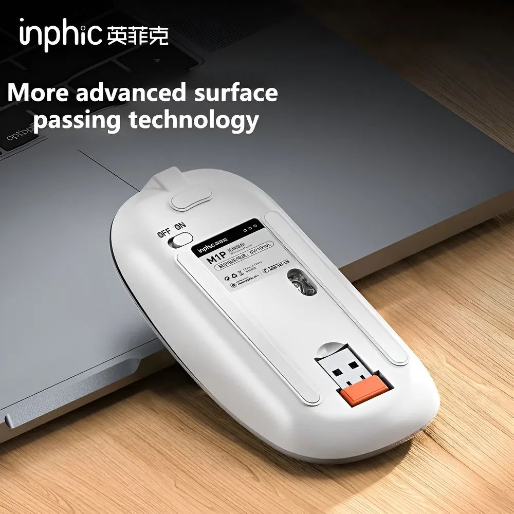 inphic® M1Pro Ultra Slim (Ultrathin 2.4G and Bluetooth Mouse - 2