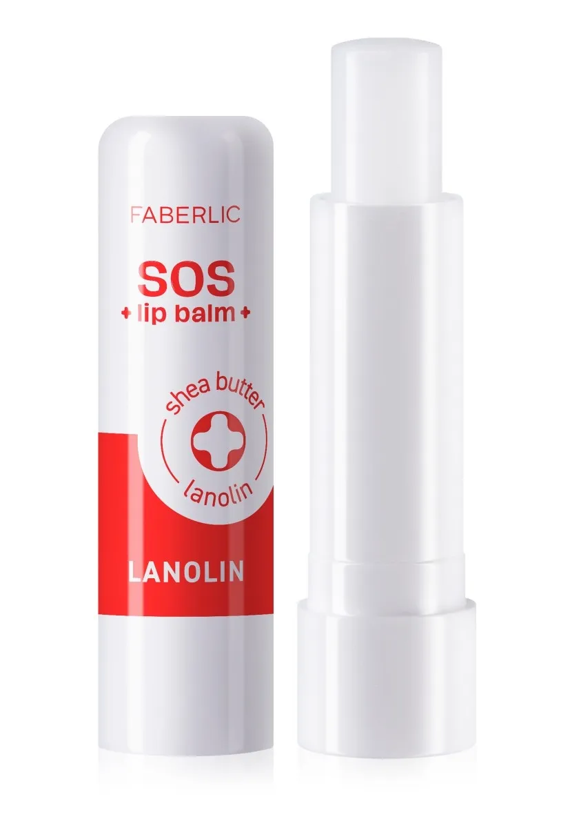 Lanolin SOS bilen dodak ideg balzamy